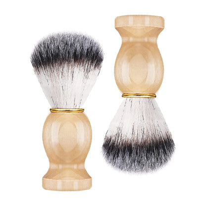 Men Shaving Brush Barber Tool Soap Foam Brushes Razor Accessories Wood Handle Lather Brush